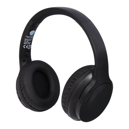 Loop Bluetooth®-Kopfhörer aus recyceltem Kunststoff, schwarz