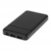 Loop 10.000 mAh recycled plastic power bank, Black