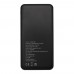 Loop 10.000 mAh recycled plastic power bank, Black