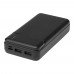 Loop 20.000 mAh Powerbank aus recyceltem Kunststoff, schwarz