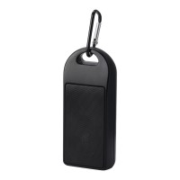 Omni 3 W IPX4 Bluetooth®-Lautsprecher aus recyceltem RCS Kunststoff, schwarz