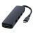 Loop Multimedia-Adapter aus recyceltem RCS Kunststoff USB 2.0-3.0 mit HDMI-Anschluss, schwarz
