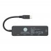 Loop Multimedia-Adapter aus recyceltem RCS Kunststoff USB 2.0-3.0 mit HDMI-Anschluss, schwarz