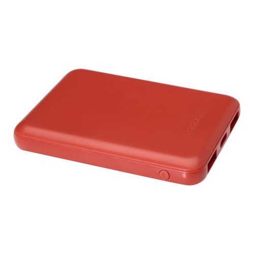 Asama 5000 mAh Typ-C Powerbank aus recyceltem Kunststoff, ziegelstein