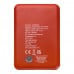 Asama 5000 mAh Typ-C Powerbank aus recyceltem Kunststoff, ziegelstein