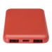 Asama 5000 mAh Typ-C Powerbank aus recyceltem Kunststoff, ziegelstein