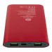 Juice type-C draadloze powerbank van 8000 mAh van gerecycled aluminium, Rood