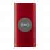 Juice type-C draadloze powerbank van 8000 mAh van gerecycled aluminium, Rood