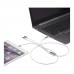 Versatile 5-1 recycled aluminium charging cable, Silver