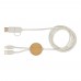 Chechia 150 cm 5-in-1 Kabel aus recyceltem Kunststoff für Datenübertragung und 27W Schnellladung mit Bambusdetails, weiss