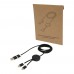 Alasia 150 cm 5-in-1 Kabel aus recyceltem Kunststoff für Datenübertragung und 27W Schnellladung, schwarz