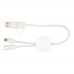 Citala 30 cm 5-in-1 Kabel aus recyceltem Kunststoff für Datenübertragung und 27W Schnellladung, weiss