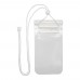 Dombay waterproof phone pouch size L, White