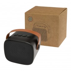 Diya 3W wireless recycled plastic speaker, Black
