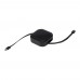 Gloas 5 in 1 gerecyclede. intrekbare datasynchronisatiekabel en snellaadkabel 100 W met smartphonetoolkit, Zwart