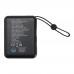 Acrux 10.000 mAh 35W tablet power bank with built in Type-C cable - made from recycled plastic, Black