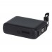 Acrux 10.000 mAh 35W tablet power bank with built in Type-C cable - made from recycled plastic, Black