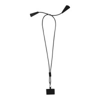 Funi 5 in 1 Lanyard Kabel aus recyceltem Kunststoff für Smartphones mit integrierter Datensynchronisierung und 100 W Schnellladefunktion, schwarz