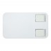 Alhena recycled plastic foldeable phone holder with metal desk stand, White