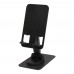 Alhena recycled plastic foldeable phone holder with metal desk stand, Black