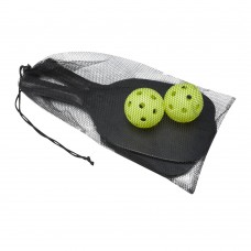 Enrique paddle set in mesh pouch, Black