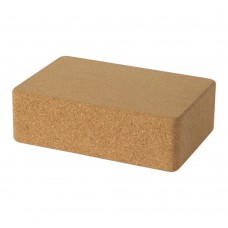 Trikona cork yoga brick, Natural