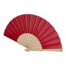 Manuela hand fan, Red