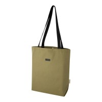 Joey veelzijdige draagtas van GRS gerecycled canvas 14 l, Olijf