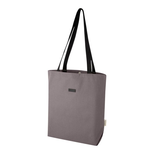 Joey vielseitige Tragetasche aus GRS recyceltem Canvas 14 L, grau