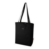 Joey veelzijdige draagtas van GRS gerecycled canvas 14 l, Zwart