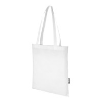 Zeus GRS recycled non-woven convention tote bag 6L, White