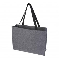 Felta GRS recycled felt gusset tote bag 20L, Medium grey