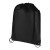 Evergreen GRS recycled non-woven drawstring bag 5L, Black