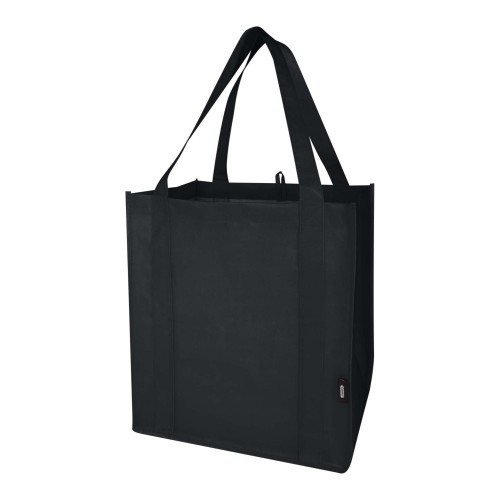 Liberty GRS recycled non-woven bottom board tote bag 29L, Black