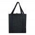 Liberty GRS recycled non-woven bottom board tote bag 29L, Black