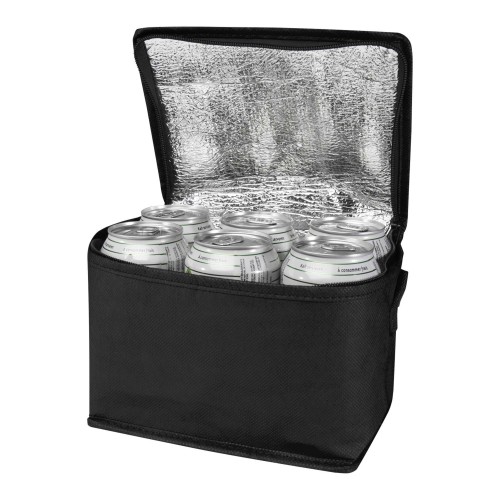 Spectrum Kühltasche aus recyceltem GRS Non Woven für 6 Dosen 4 L, schwarz