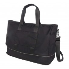 Rhine gerecycleerde uitbreidbare duffelbag 35L, Zwart