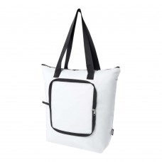 EcoFold RPET foldable tote cooler bag 15L, White