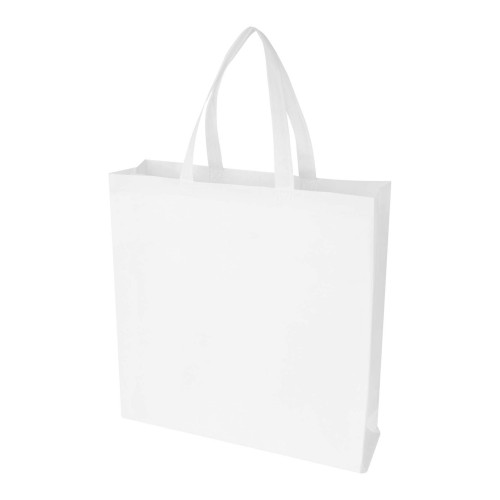 EcoSeal GRS-recycelte Nonwoven Tragetasche mit Zeitenfalten 12 L, weiss EcoSeal GRS-recycelte Nonwoven Tragetasche mit Zeitenfalten 12 L, weiss