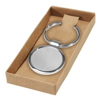 Orlene runder Schlüsselanhänger, silber