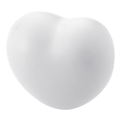 Herzförmiger Antistress Ball, weiss Herzförmiger Antistress Ball, weiss