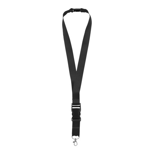 Yogi Lanyard mit Sicherheitsverschluss, schwarz