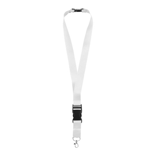 Yogi Lanyard mit Sicherheitsverschluss, weiss