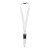 Yogi lanyard met afneembare gesp en veiligheidssluiting, Wit