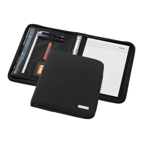 Stanford deluxe A4 zippered portfolio, Black