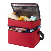Oslo koeltas met twee aparte vakken 13L, Rood