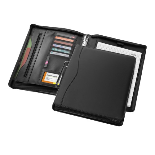 Ebony A4 Aktenmappe, schwarz