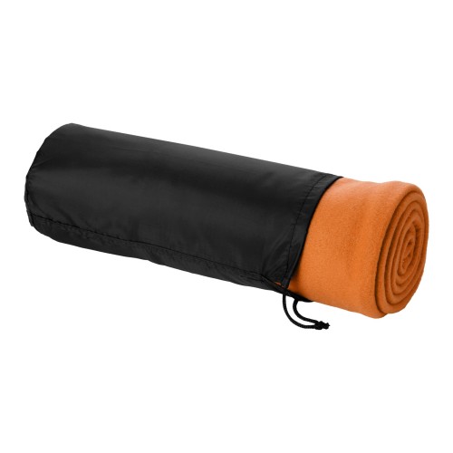Huggy fleecedeken met hoes 150x120 cm, Oranje