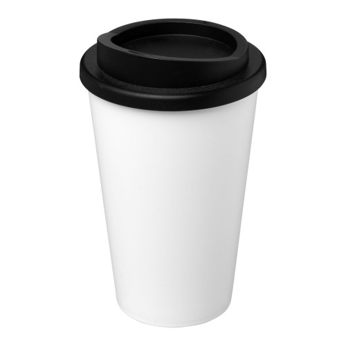 Americano® 350 ml geïsoleerde beker. Wit, Zwart