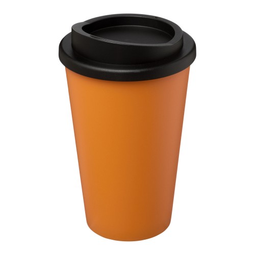 Americano® 350 ml Isolierbecher. orange, schwarz Americano® 350 ml Isolierbecher. orange, schwarz